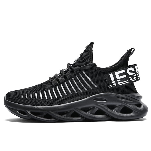 Men's Sneakers Casual Mesh Breathable Height Increase Shoes Masculino Adulto Mart Lion Black 39 