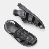 Leather Men Sandals Comfortable Lightweight Retro Sandals Summer Men shoes Mart Lion   