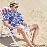 Men's Hawaiian Shirt Casual Colorful Printed Beach Aloha Short Sleeve Camisa Hawaiana Hombre Mart Lion   