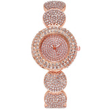 Luxury Women Quartz Watches Ladies Stainless Steel Rhinestone Bracelet Gifts Dress Wristwatches Mart Lion C9 Rose China 
