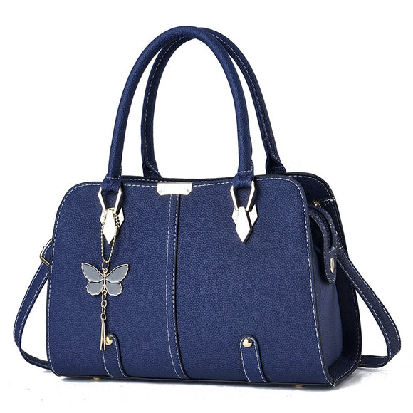 Bags Women Leather Handbags Ladies Hand Bags Purse Shoulder Bags Mart Lion blue-2 28x10x20cm 