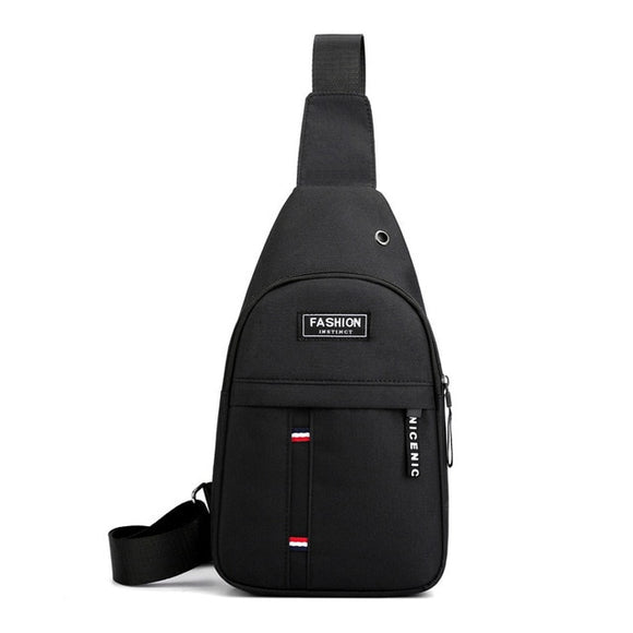 Men Multifunction Shoulder Bag Crossbody on Shoulder Sports Pack Chest Phone Accessories Backpacks women Mart Lion Black A  