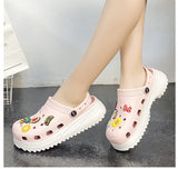 Summer Pink Cute Women's Garden Shoes Lightweight Platform Sandals Women Outdoor Non-slip Beach Slippers Women Mart Lion   