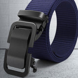 Woven Belt Metal Toothless Buckle Luxury Brand Design Men's And Women Military Training Quick Release Belt P3892 Mart Lion Blue P3892 China 120CM 35to37 Incn