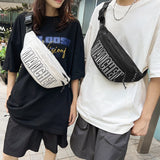  men's Bag Casual Canvas Waist Bags For Chest Bag Trendy Leisure Shoulder Chest Phone Purse Young Boy Sport Pack Mart Lion - Mart Lion