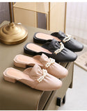 Summer Slippers Women's Casual Sandals Slip-on Outer Wear Korean Style Shoes Lazy Shoes Closed Toe Half Slippers Mart Lion   