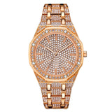 Full Steel Man Women‘s Wristwatch Ladies Dual Display Watch Relogio feminino Mart Lion Rose Gold50  