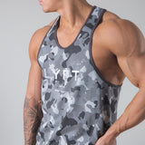 Camo Quick Dry Tank Top Men's Gym Fitness Bodybuilding Training Sleeveless Shirt Summer Casual Stringer Singlet Vest Clothing Mart Lion   