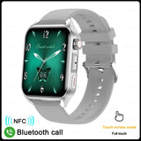 Smart Watch Men's Screen Always Display The Time Bluetooth Call IP68 Waterproof Women For Huawei Mart Lion SilicaGel Grey  