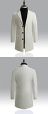 Men's Woolen Coat Korean Style Slim Mid-Length Windbreaker Mart Lion   