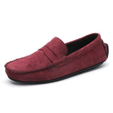 Men Handmade Loafers Casual Shoes Sneakers Driving Walking Casual Loafers Male Sneakers Mart Lion Wine Red 39 