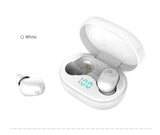 TWS Bluetooth Earphone Waterproof Sports Noise Reduction Wireless Headphones In-Ear Earbuds Headset HD Mic For Smart Phone Mart Lion E6S White  