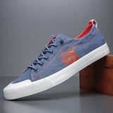 Men's Casual Shoes Canvas Breathable Vulcanize Classic Sneakers Mart Lion 22117 blue 38 