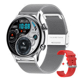 Smart Watch HK8 Pro Amoled Screen AI Voice Bluetooth Call Heart Rate Health Monitor I30 Smartwatch Fitness Tracker Mart Lion Silver Milan  