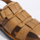Leather Men Sandals Summer casual breathable beach summer sandals Mart Lion   