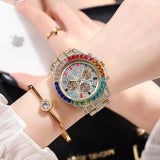  Casual Women Watches Rhinestone Stainless steel Quartz Watch Men Wristwatch reloj mujer Mart Lion - Mart Lion