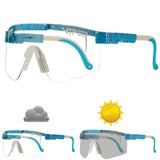 Adult Photochromic Cycling Glasses Men's Women Outdoor Sport Sunglasses Mtb Bike Bicycle Goggles UV400 Eyewear Mart Lion CB13  