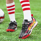 Blue Turf Soccer Shoes For Boys Child Futsal Sneakers Soccer Cleats Indoor Football Kids tacos de futbol Mart Lion   