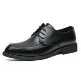 Men's Formal Shoes Lace Up Dress Split Leather Footwear Mart Lion Black 38 