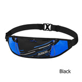 W8102 Lightweight Slim Running Waist Bag Belt Hydration Fanny Pack For Jogging Fitness Gym Hiking Mart Lion Only Black Bag  