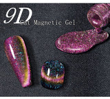 10ml Cat Magnetic Gel Nail Polish 9D Cat Eye Holographic Reflective Semi Permanent Glitter Nail Art Salon Varnish Gel Mart Lion   