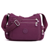 Messenger Bag Causal Women Shoulder Bag Multi Layer Nylon Bag Female Crossbody Bags Crossbody Mother Bag Shoudler Bag Mart Lion Purple 02  