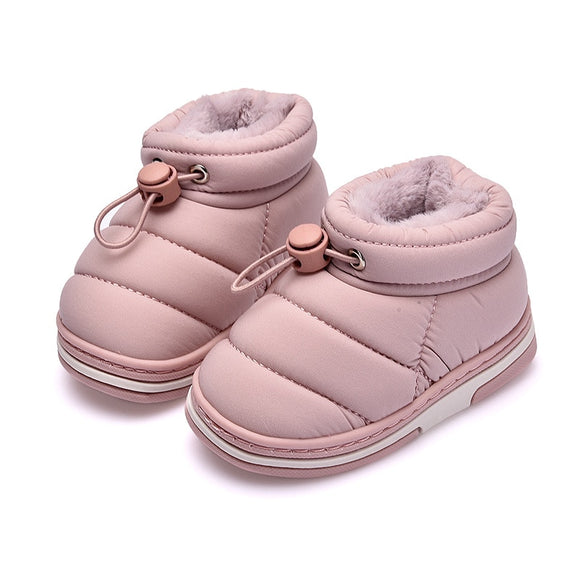  Winter Baby Girl Shoes Non-slip Plush Warm Home Shoes Girls Sneakers Cute Short Boots Indoor Boys Loafers Cotton Shoes Mart Lion - Mart Lion
