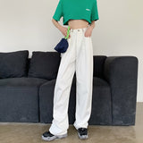 Baggy Women Jeans Streetwear Young Trend Denim Pants Boyfriend Korean Pantalon Pour Femme Clothing Mart Lion   