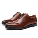Men's Oxford Shoes British Border Versatile Vintage Leather Mart Lion Auburn 38 