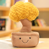 Lifelike Plush Fortune Tree Toy Stuffed Pine Bearded Trees Bamboo Potted Plant Decor Desk Window Decoration Gift for Home Kids Mart Lion yellow Fortune Tree see description 