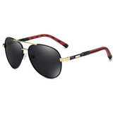 Classic Polarized Sunglasses Brand Design Men's Metal Driving Coating UV400 Shades Eyewear Oculos de sol Mart Lion   