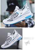 Men's Sports Casual Shoes Flying Woven Breathable Mesh Lace Up Running Shoes Cross Border Mart Lion   