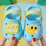 Baby Sandals for Boys Girls Cartoon Kids Shoes Summer Toddler Flip Flops Children Home Slippers Beach Swimming Slippers Mart Lion blue 18-19 