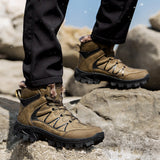 Winter Men‘s Hiking Shoes Outdoor Trekking Boots High Top Mountain Climbing Sneakers Tactical Ankle Boots Mart Lion   