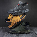 Autumn Men's Hiking Shoes Outdoors Leather Round Toe Sneakers Men's Climbing Work Casual Shoes Mart Lion   