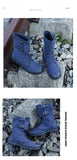 Men Canvas Boots High Buckle Belt Outdoor Mountain Climbing Casual Shoes Sneakers Mart Lion   