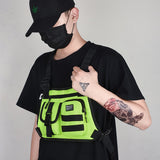  Functional Tactical Chest Bag Men's Bullet Hip Hop Vest Streetwear Bag Waist Pack Male Black Chest Rig Bag Mart Lion - Mart Lion