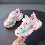 Summer Children Breathable Non-slip Shoes Boys Sports Baotou Sandals Baby Girls Hollow Sneakers Beach Wear Mart Lion pink 21 