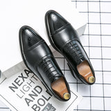 Oxfords Men's Shoes Red Sole Casual Party Banquet Daily Retro Carved Lace-up Brogue Dress Mart Lion   