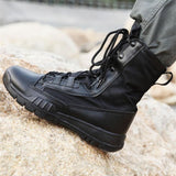 Lightweight Army Boots Men's and Women Military Tactical Special Force Leather Desert Combat Ankle Boots Work Shoes Mart Lion   