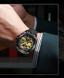 Men's Watch Stainless Steel Quartz Wristwatch Clock Men Casual waterproof watches  reloj mujer Mart Lion   