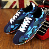 graffiti Printed Men's Suede Sneakers Red Running Shoes Jogging Light Gym Trainers Flat Embroidery Mart Lion 5002 blue 39 CN