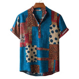 Summer Men's Beach Hawaiian Shirts Casual Vacation Street Short Sleeve Street Shirts Tops Mart Lion E854982A XL China