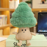 Lifelike Plush Fortune Tree Toy Stuffed Pine Bearded Trees Bamboo Potted Plant Decor Desk Window Decoration Gift for Home Kids Mart Lion green pine see description 