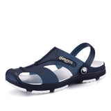 Summer Men Slippers 9 Slip-On Garden Shoes Breathable Sandals Beach Flip Flops Quick Dry Mart Lion 1721blue 38 