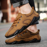  Plus Trendy Man Casual Shoes Microfiber Leather Men's Driving Wallking Moccasins Loafers Outdoor Sports Sneakers Mart Lion - Mart Lion