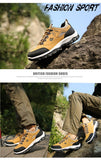 Hiking Shoes Men's Sneakers Lace Up Mountain Boots Non-slip  Outdoors Sheos Mart Lion   
