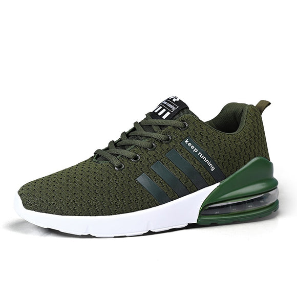 Air Cushion Running Shoes Men's White Sports Outdoor Trainers Lightweight tenis masculino Mart Lion 051 green 38 