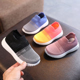 Kids Shoes Multicolor Knitted Toddler Baby Sneakers Casual Slip On Sneakers Children Shoes Kid Girls Boys Sports Shoes  MartLion