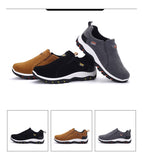  Men's Walking Shoes Slip on Casual Shoes Thick Bottom Non-slip Outdoor Hiking Sneakers Mart Lion - Mart Lion